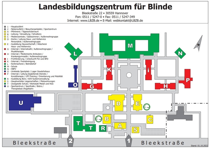 Lageplan Gelände LBZB