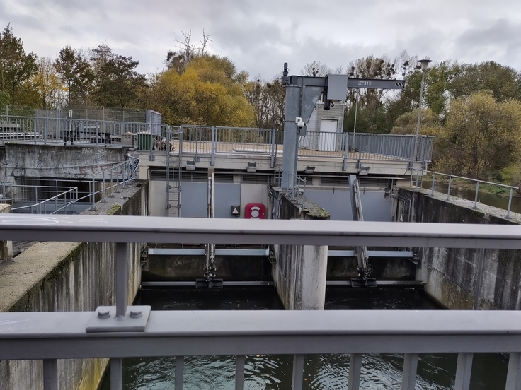 Man sieht die Anlage des Wasserwerks.