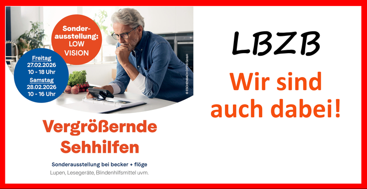 Plakat Flyer zur Hausmesse von dem Optiker becker + Flöge.